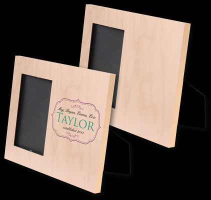 Natural Wood Offset Picture Frame