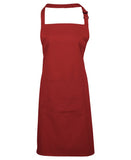PR154 Colours bib apron with pocket